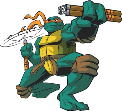 Ninja Turtles Clipart Michelangelo - Teenage Mutant Ninja Turtles 2003 Michelangelo (400x400)