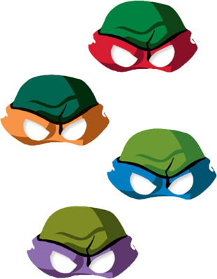 Ninja Turtles Mask Clipart 01 By Darkadathea - Teenage Mutant Ninja Turtles Mask (417x537)