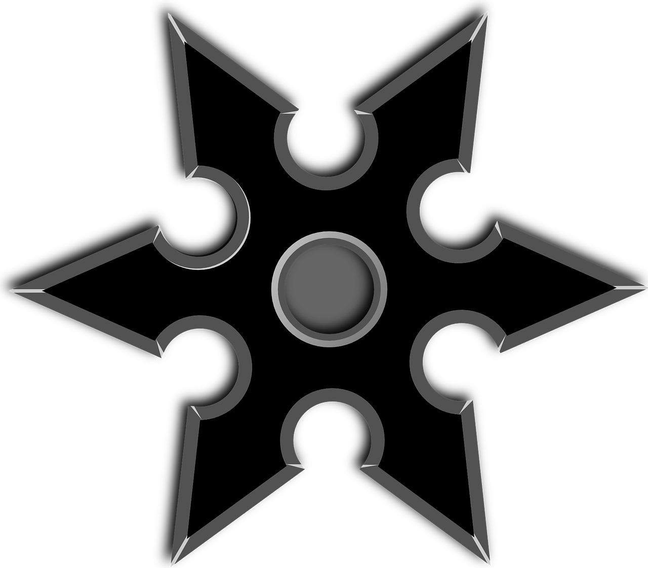 Black Star Ninja Weapon Metal - Desenhos De Estrelas Ninjas (1280x1122)