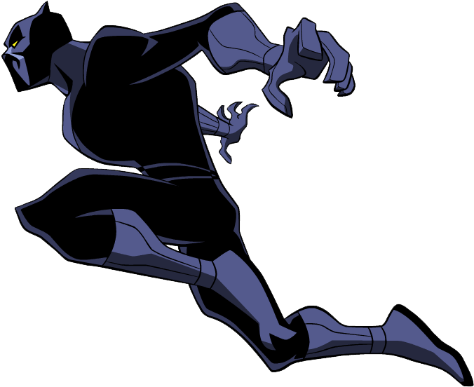 Ninja Cliparts - Black Panther Cartoon Transparent (693x569)