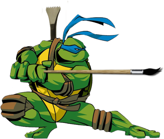 Tmnt Leonardo Da Vinci By Midnightmagnificent - Leonardo Ninja Turtle (900x675)