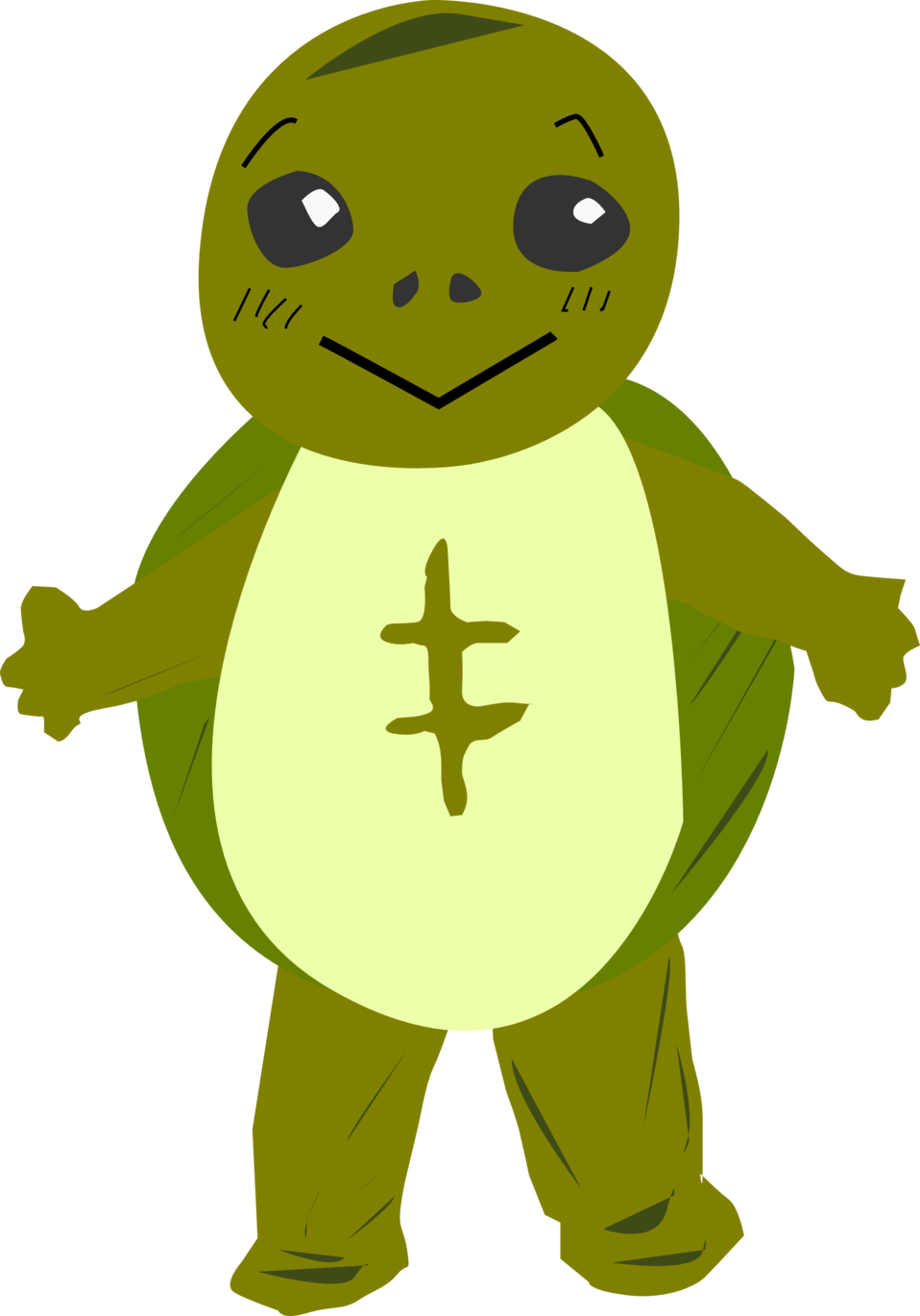 Turtle Character Clipart, Vector Clip Art Online, Royalty - Turtle Clip Art (958x1370)
