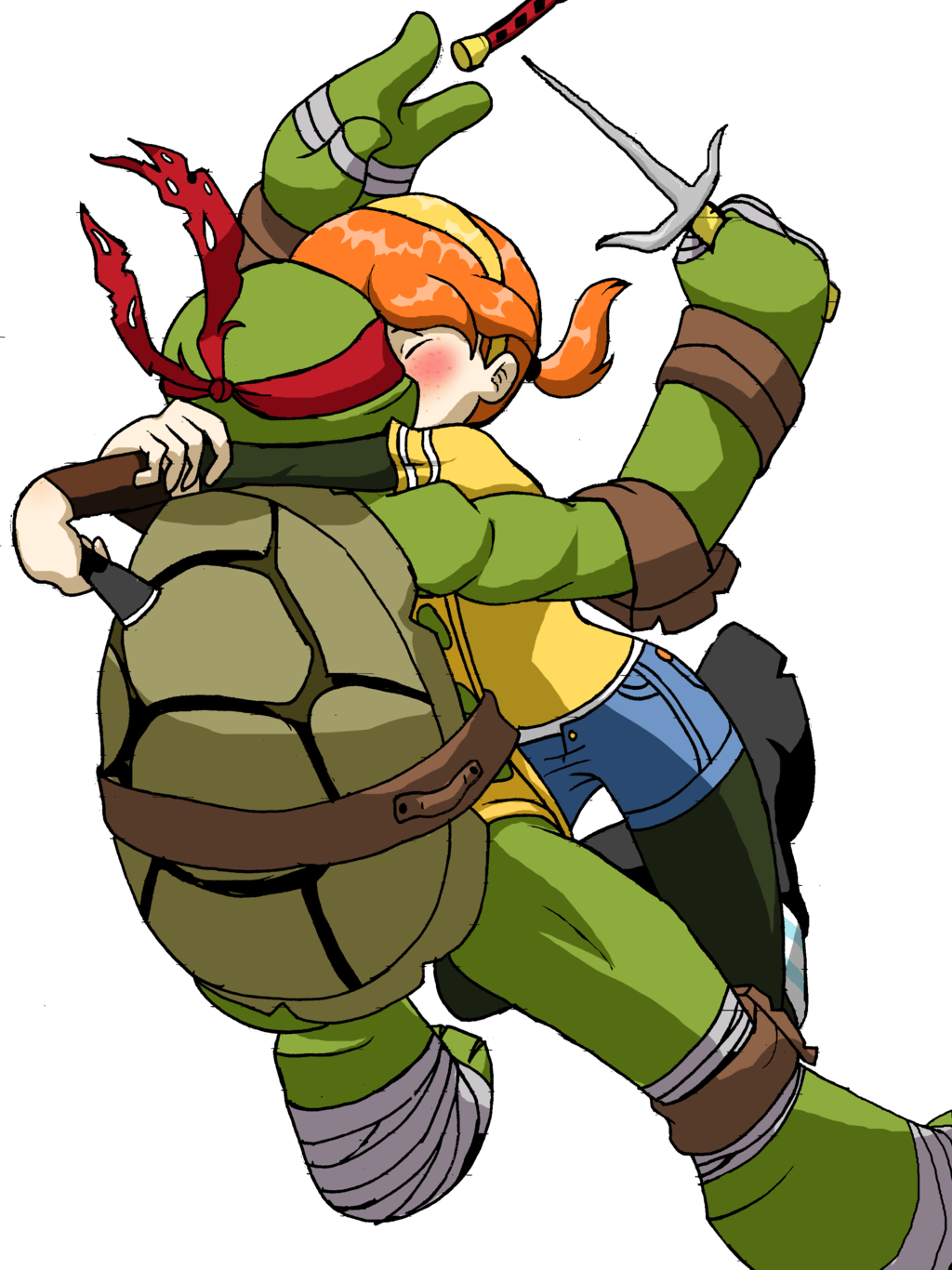 Raphril By Heyerika - Rise Of The Teenage Mutant Ninja Turtles Shredder (1024x1366)