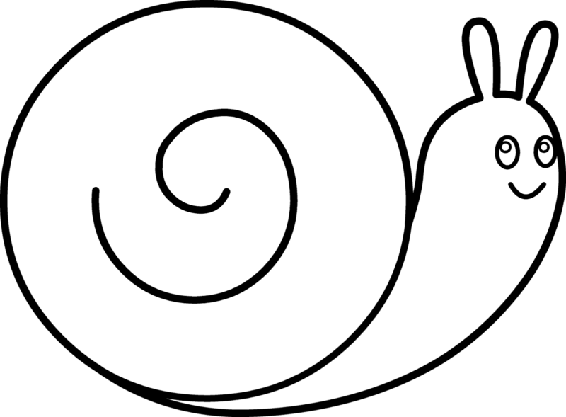 Snail Clip Art - Black And White Snails (1600x1177)