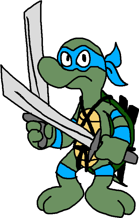 Leonardo Is A Young Ninja Turtle Who Leads His Four - Cartoon (503x780)