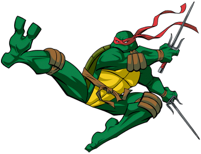 Ninja Turtles Png - رافاعل لاکپشت های نینجا (400x306)