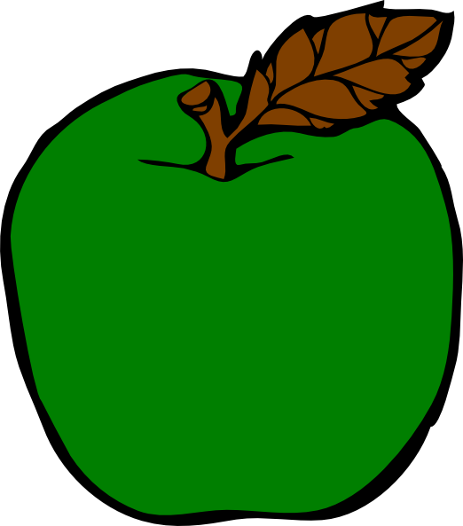 Green Apples Clipart Apple Clip Art At Clker Com Vector - Green Apple Clipart (522x593)