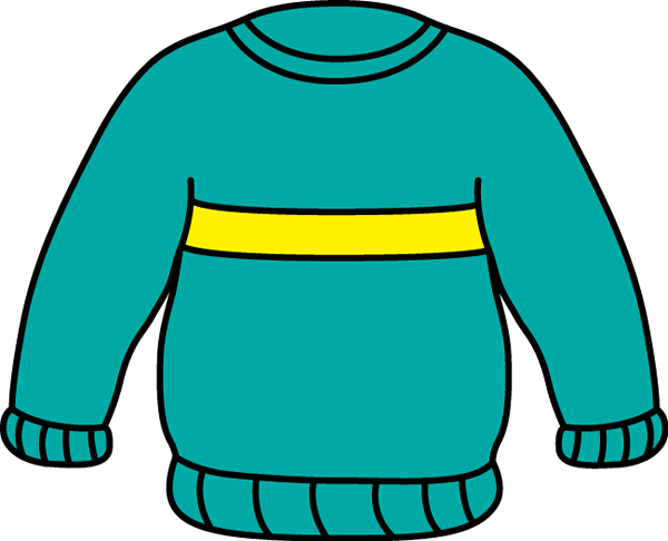 Striped Sweater - Sweater Clipart (600x486)