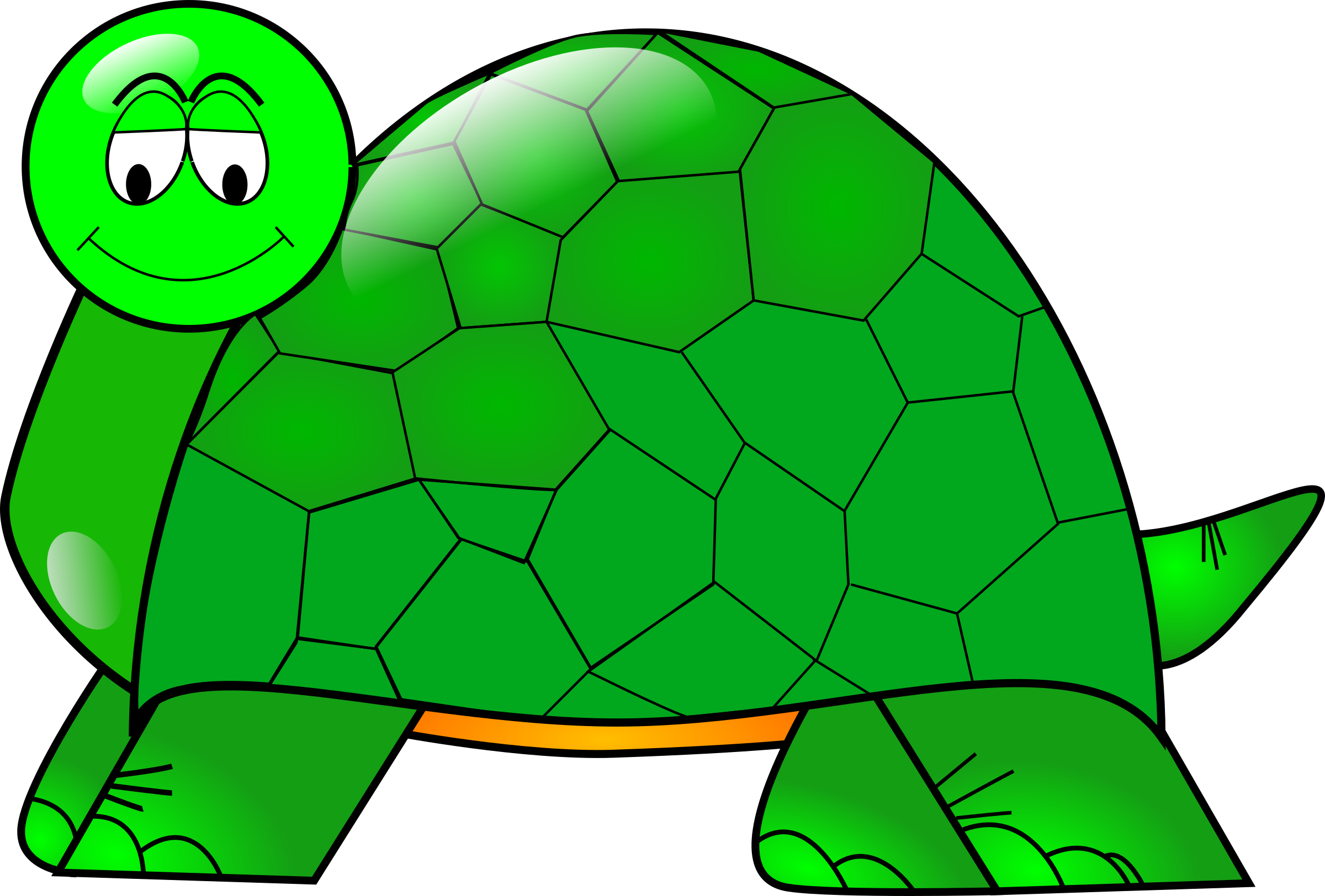 Turtle Clipart, Vector Clip Art Online, Royalty Free - La Tortuga Y La Zorra (2400x1624)