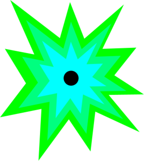 Image Of Blast Clipart 6 Cartoon Explosion Clipart - Background Explosion Green Transparent (600x671)