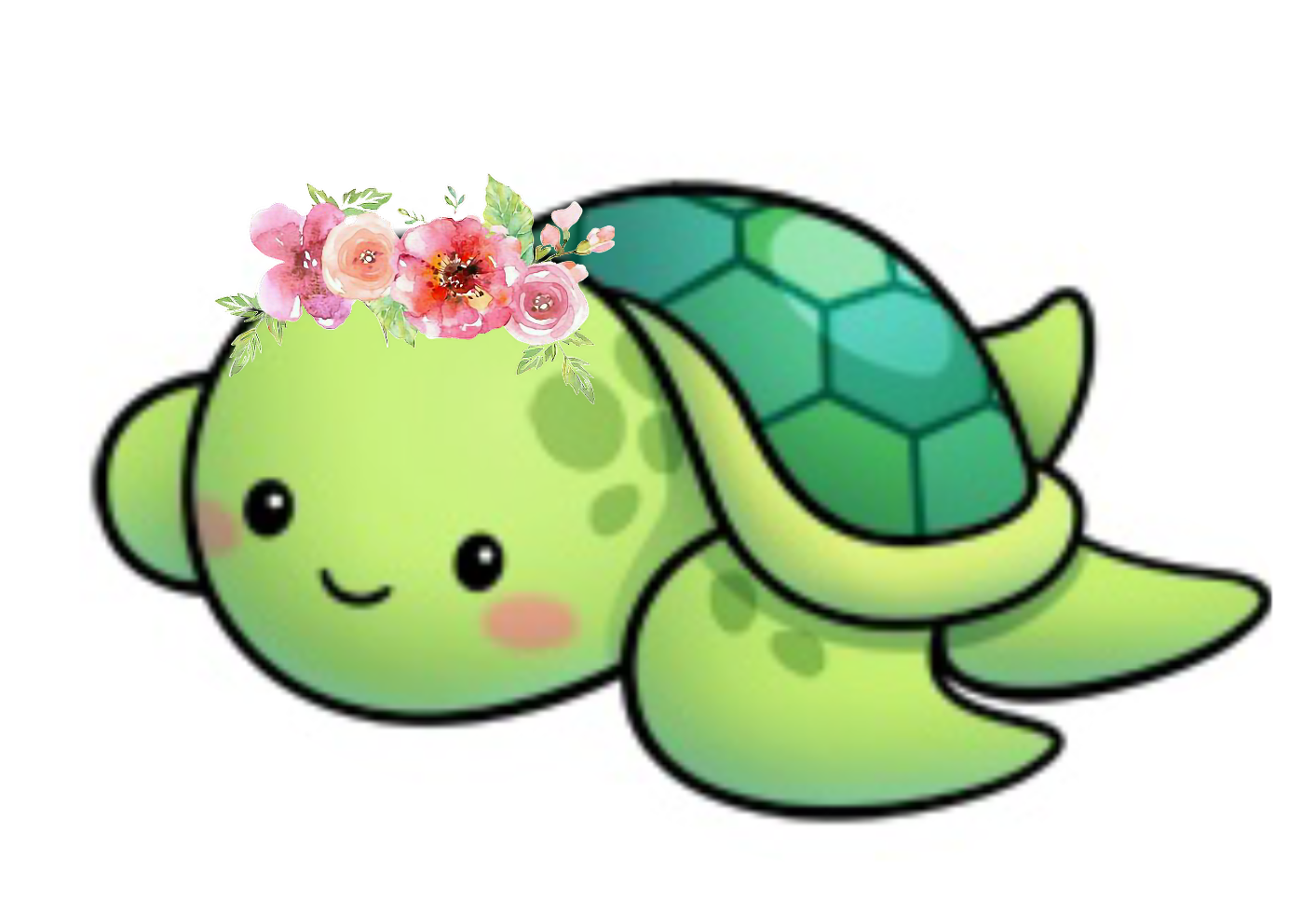 Report Abuse - Cute Sea Turtle Drawing (1413x967)