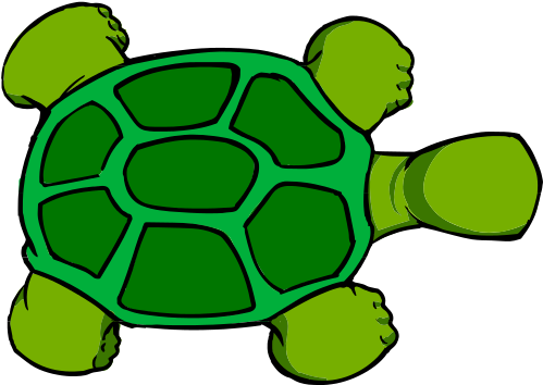 Cartoon Turtle Top View (523x365)