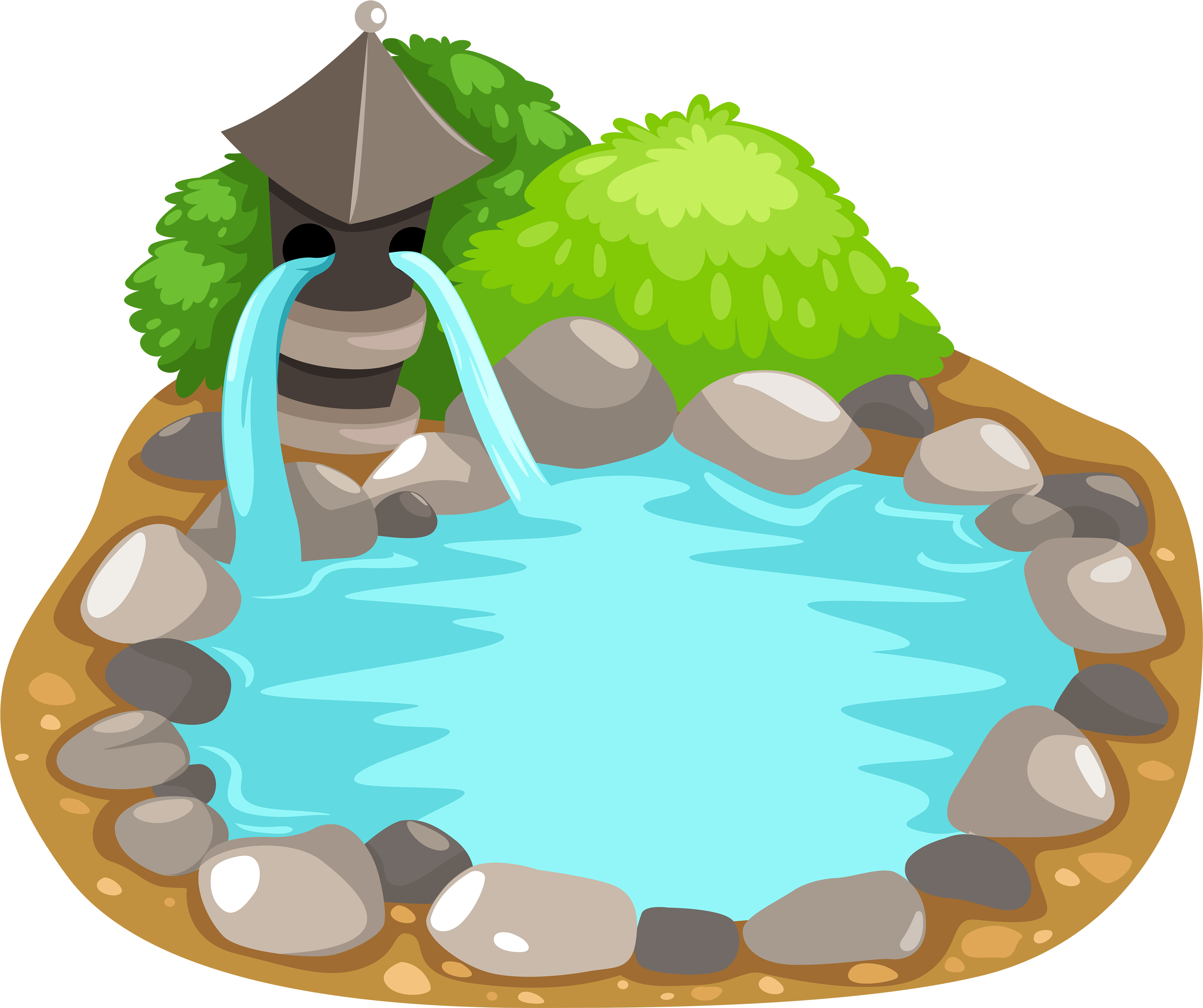 Pond Clipart Transparent - Water Pond Pond Clipart (4000x3364)