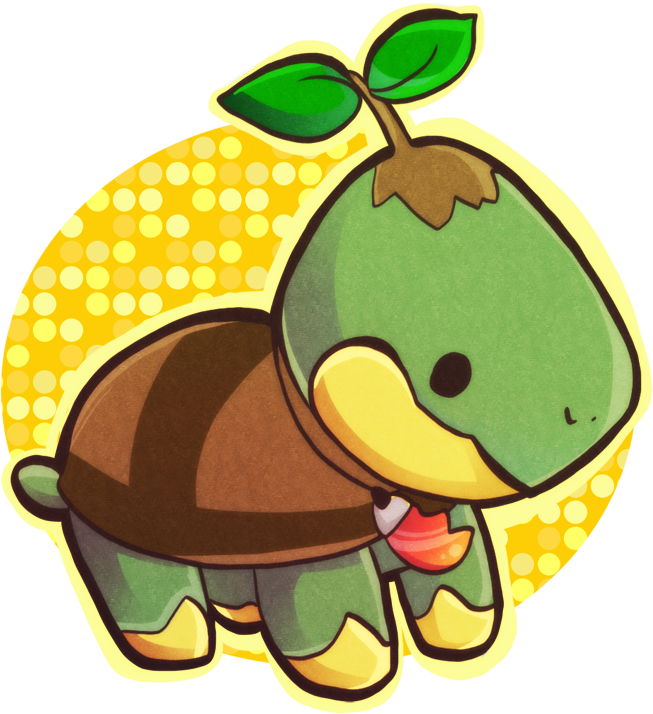 Turtwig By Tabby Like A Cat - Cute Turtwig (710x760)