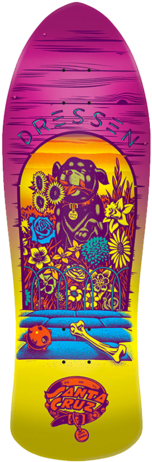 Santa Cruz Dressen Pup Old School Deck - Dressen Deck Reissue (286x480)