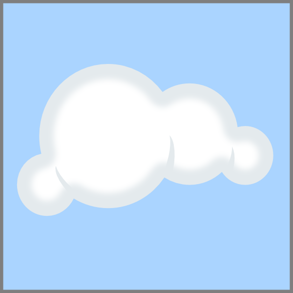 Cloud Blue Background Clip Art At Clker Com Vector - Cloud With No Backgrounds (600x600)