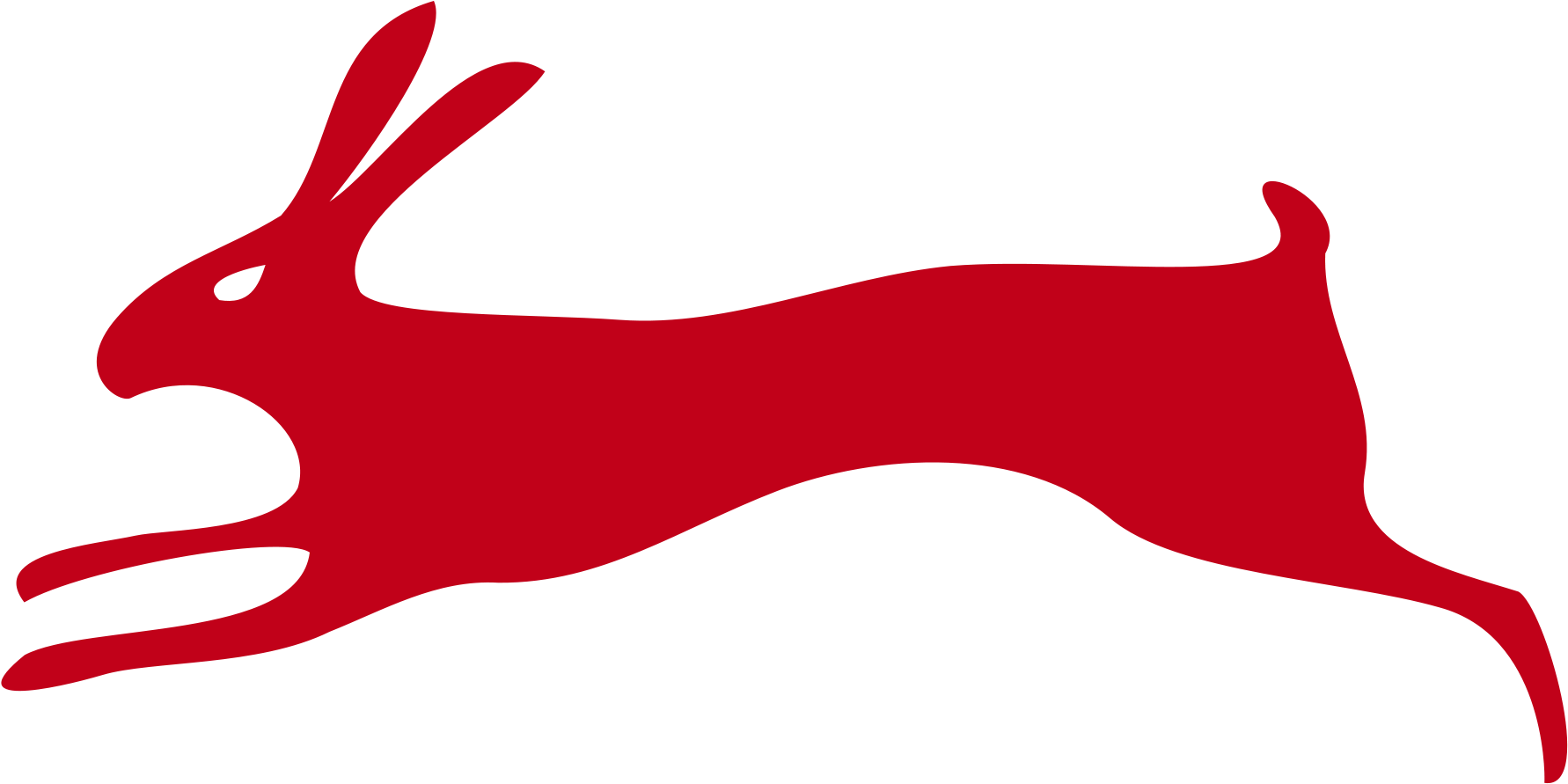 Hare Clip Art - Red Rabbit Clip Art (2000x1000)