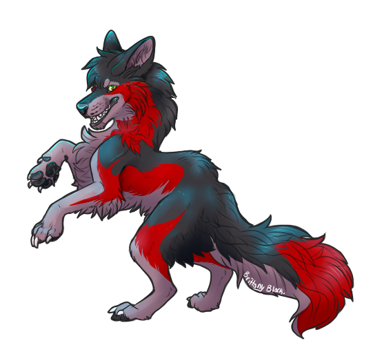 Desert Wolf By Echojellymutt On Deviantart - Drawing (600x550)