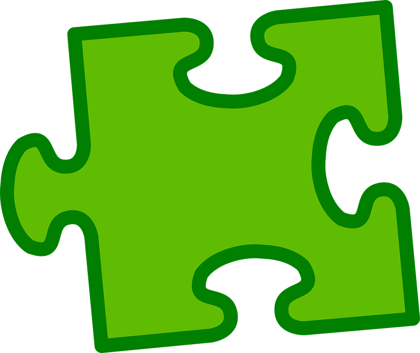 Green On Green Puzzle Piece - Puzzle Pieces Clip Art (856x720)