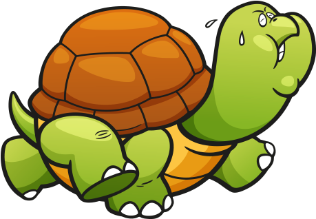 Clipart Koşan Kaplumbağa - Vector Graphics (458x412)