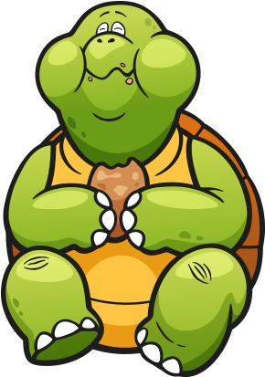 Clipart Yemek Yiyen Kaplumbağa - Kaplumbaga Png (458x412)