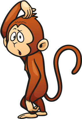 Clipart Şaşkın Maymun - Maymun Clipart (458x412)