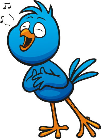 Clipart Şakıyan Sevimli Kuş - Illustration (458x507)