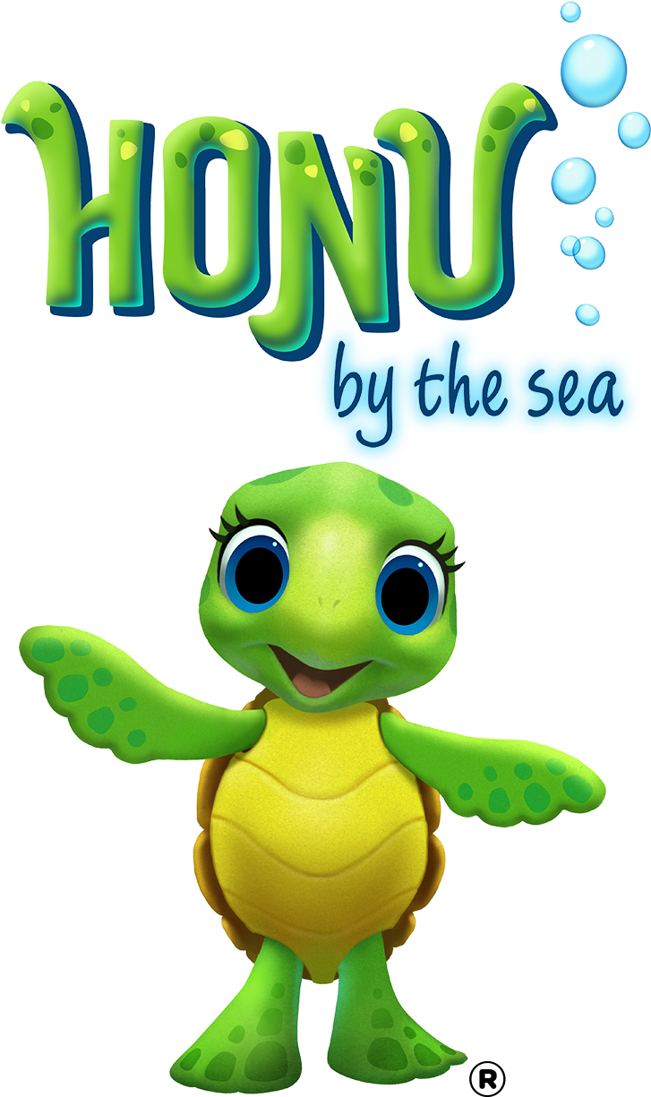 Honu By The Sea - Cartoon (900x1285)