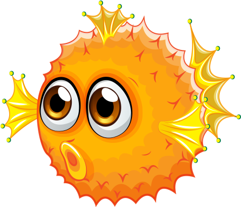 Clipart Balon Balığı - Fish (504x515)