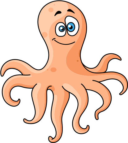 Clipart Ahtapot - Octopus (528x507)