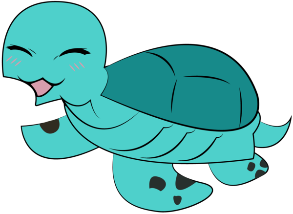 Kawaii Turtle By Mistvalkyrie - Manga (600x438)