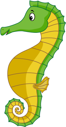 Clipart Denizatı - Northern Seahorse (436x437)