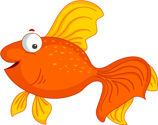 Clipart Japon Balığı - Goldfish (556x474)