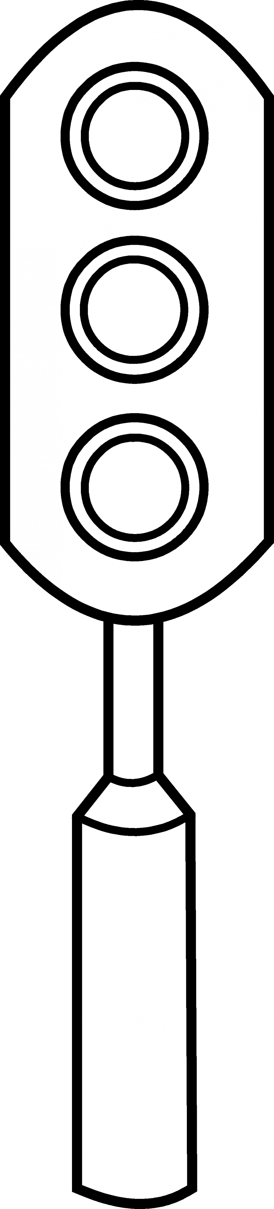 Black And White Traffic Light Clipart - Black And White Clipart Of Traffic Light (940x4141)