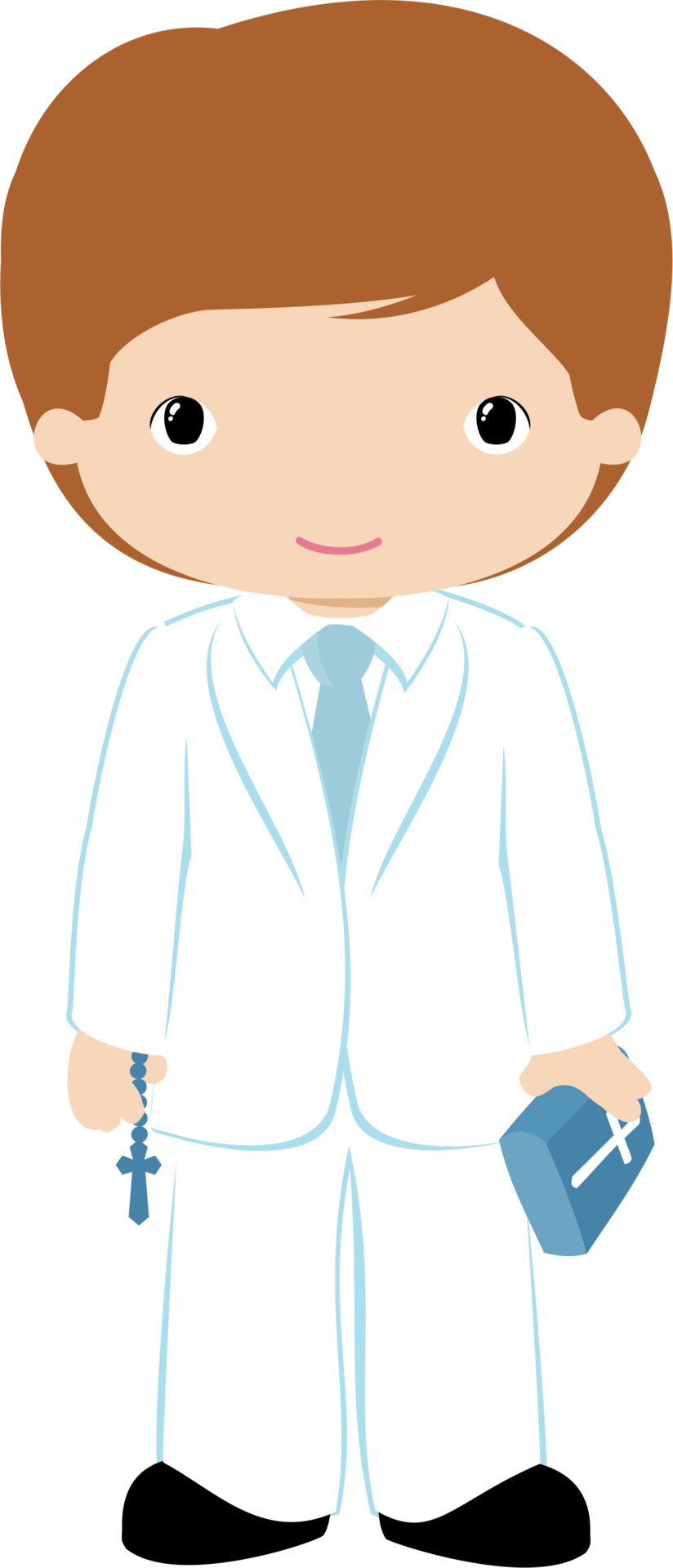 Boys In Their First Communion Clip Art - Clip Art Communion Boy Png (824x1920)