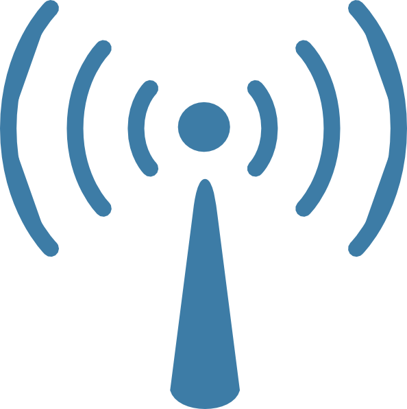 Wireless Antenna Clip Art At Clker - Señal De Internet Png (594x596)