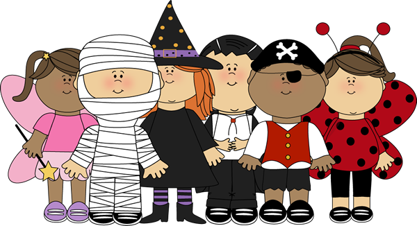 30 - Halloween Costumes Clipart (600x326)