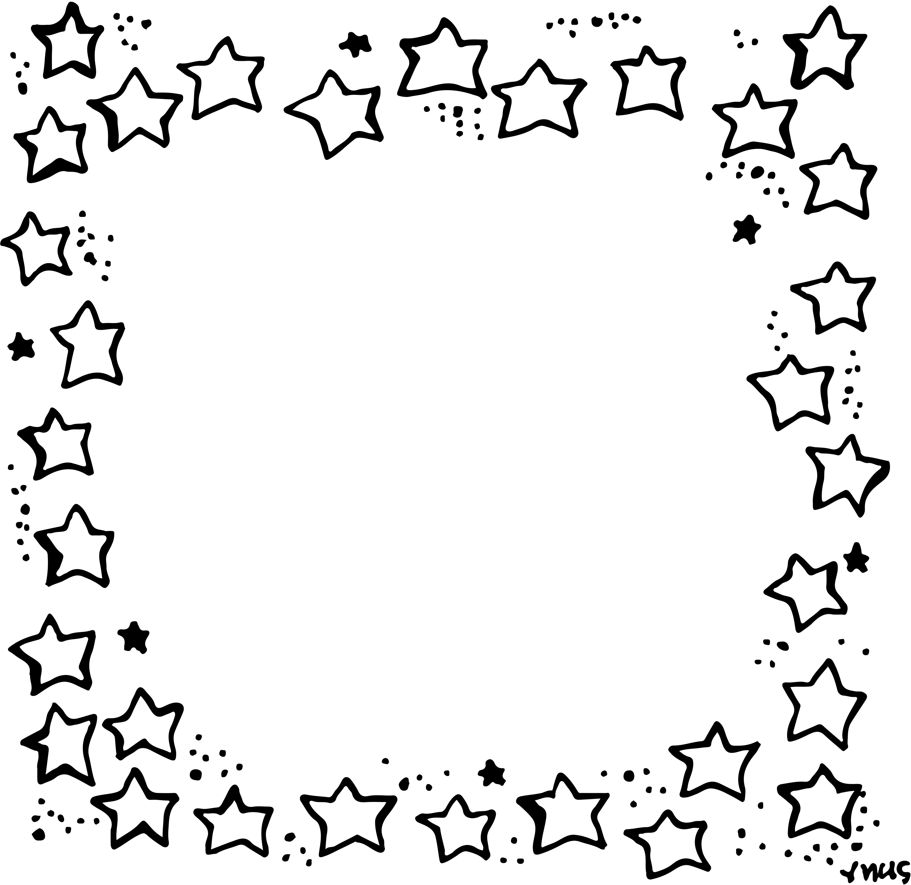 Border Or Frame For Newsletters, Announcements - Fichas De Las Letras (2999x2912)