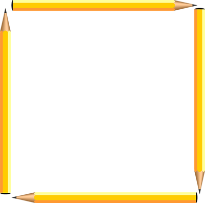 Pencil Border Clipart Free - Free Clip Art Borders School (400x396)