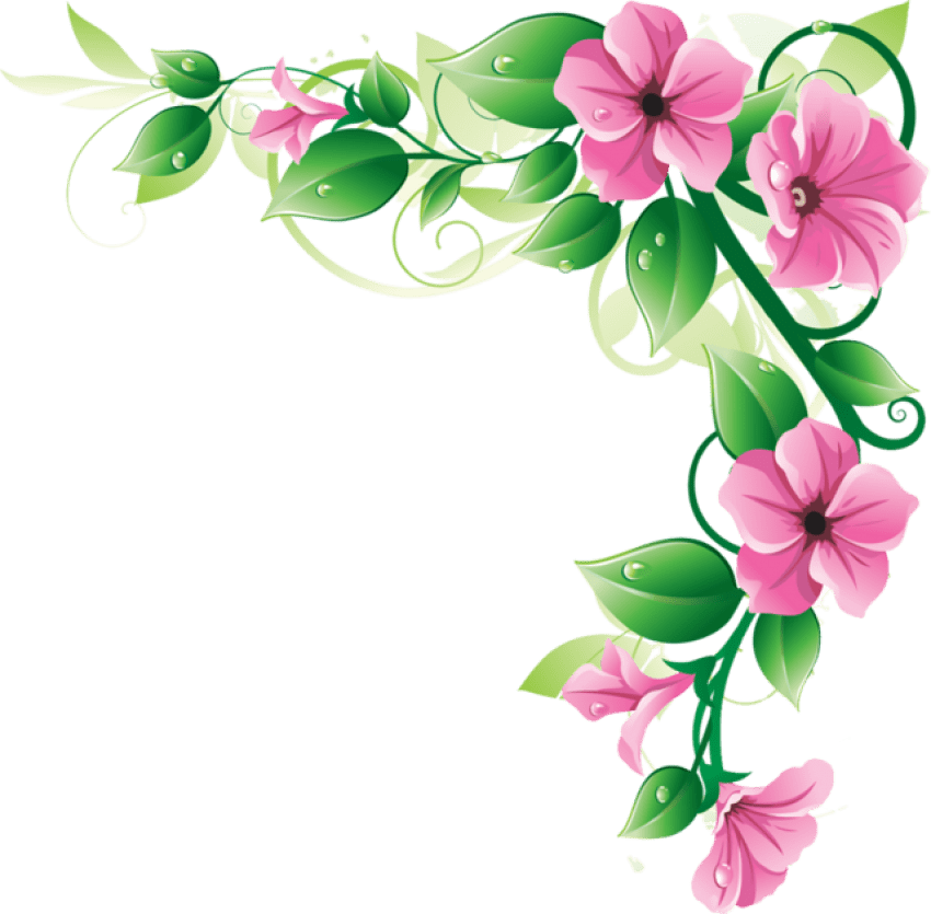 Flowers Borders Png Image Png Image - Flowers Clip Art Border.