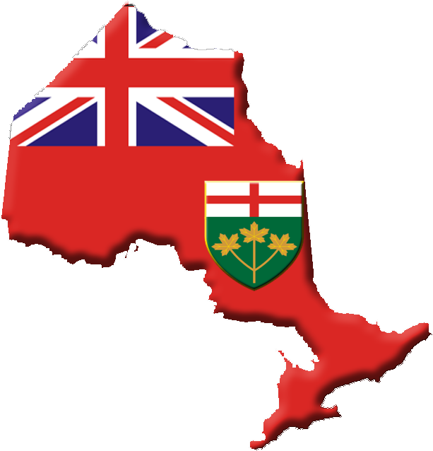 Ontario Flag Png (613x638)