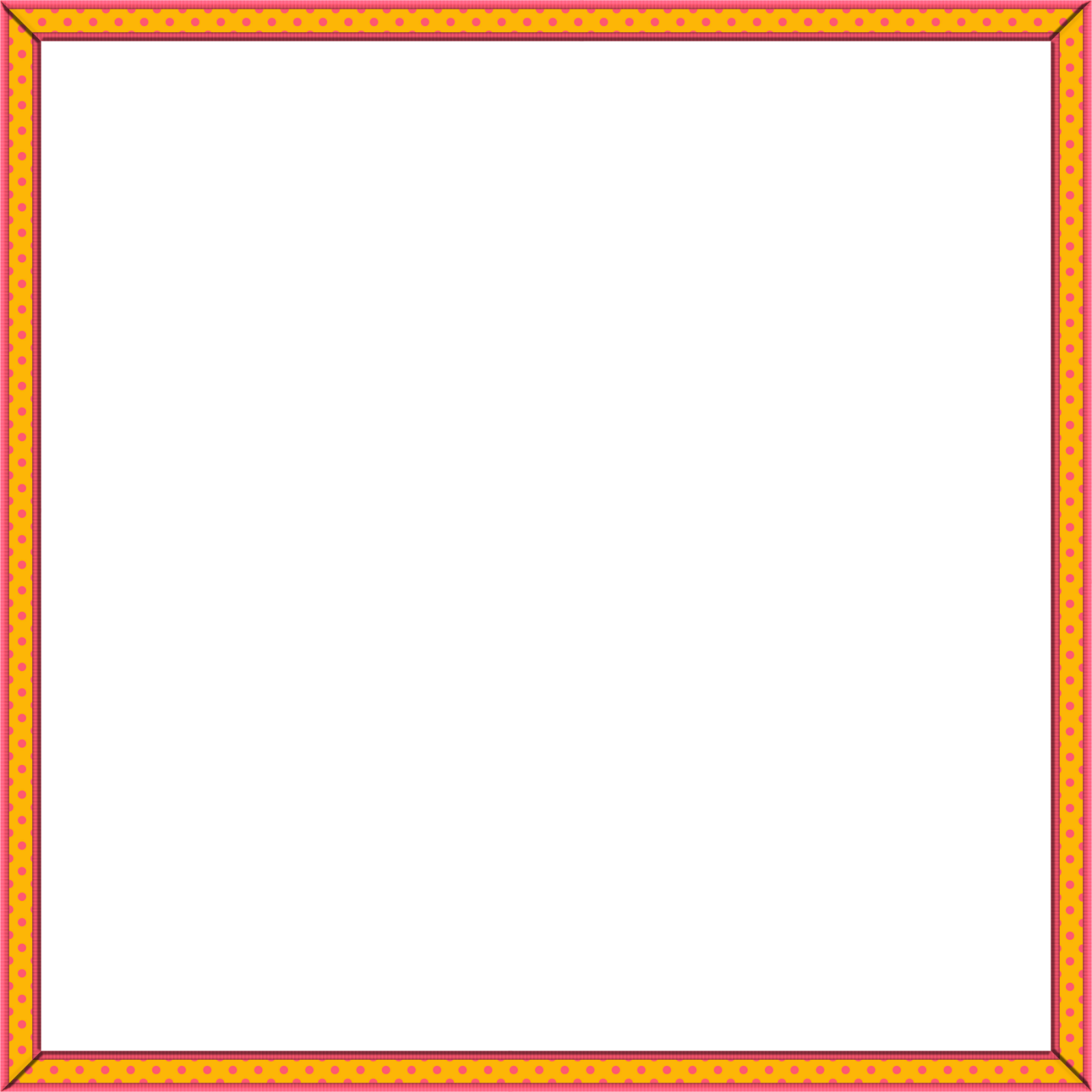 Free Printable Frames, Borders And Labels - Orange (1600x1600)