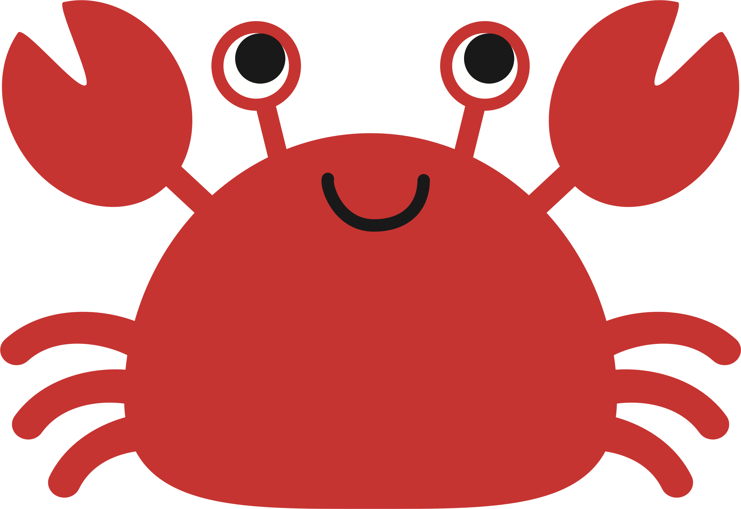 Big Image - Crab Clipart (2384x1637)