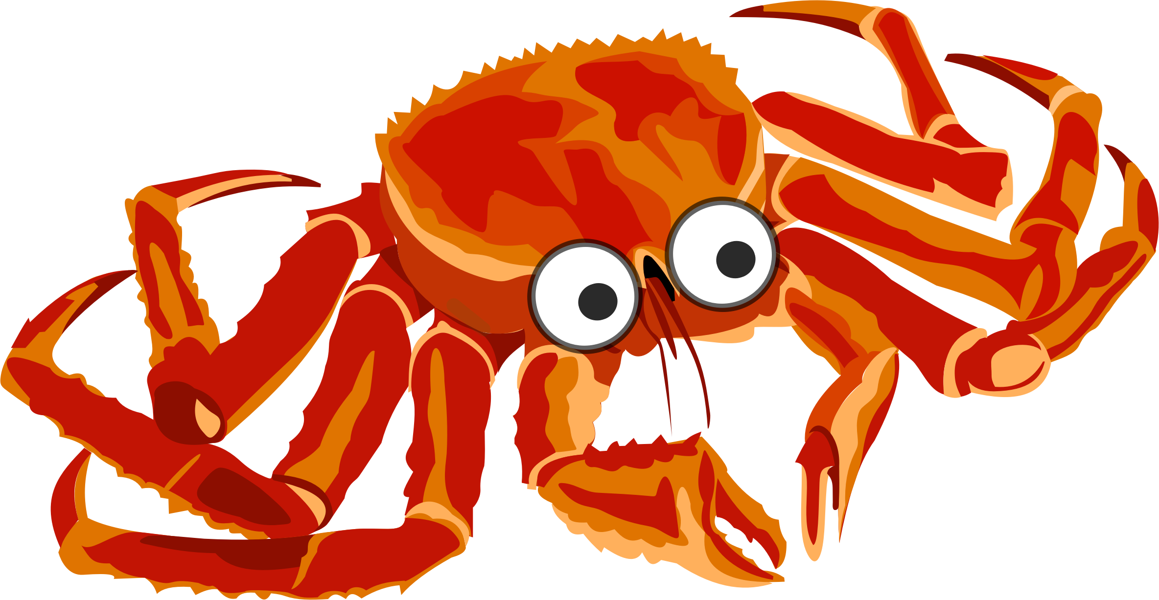 Big Image - Clip Art Of Crab (2368x1227)