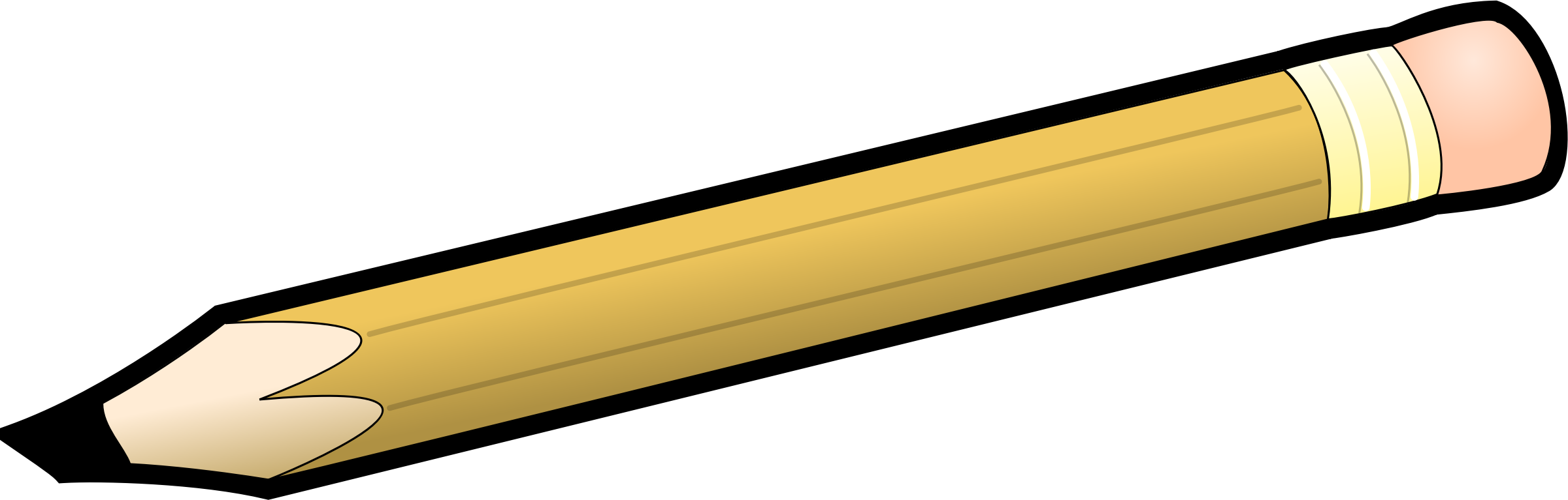 Big Image - Pencil Clipart Png (2400x767)