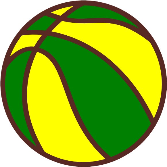 News & Headlines - Green And Yellow Basketball (600x600)