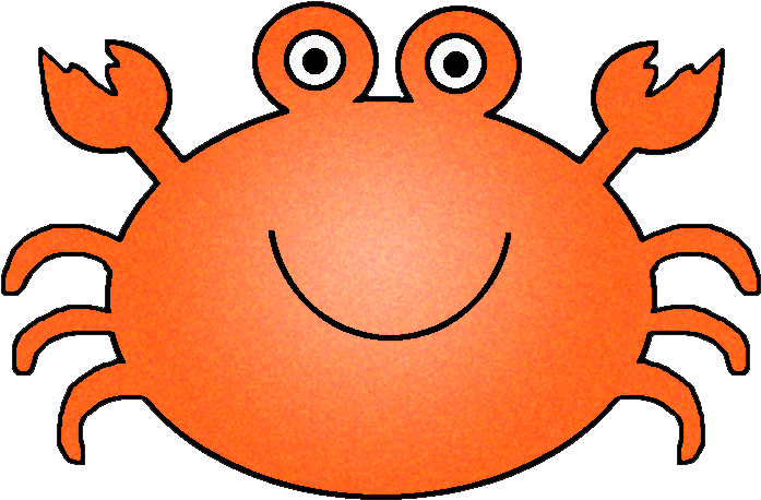 Download The Files Here - Orange Crab Clipart (739x491)