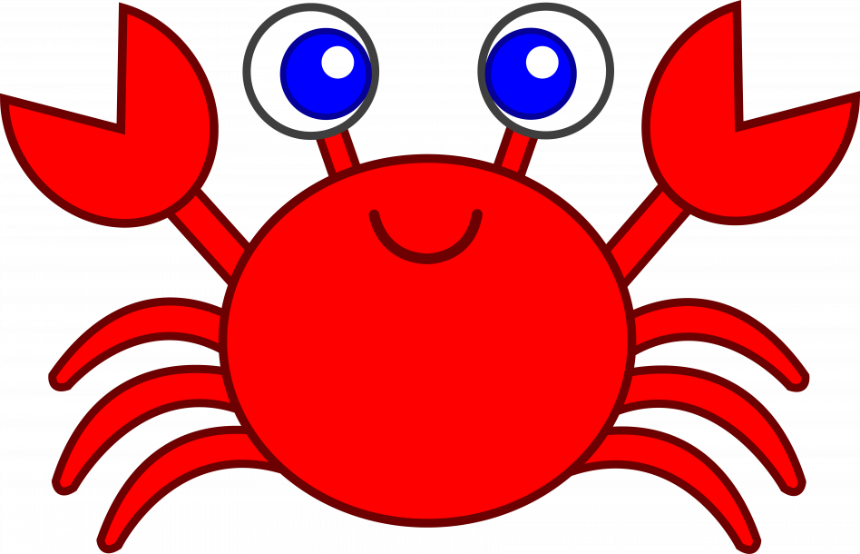 Cute Red Crab Clip Art Hermit Cartoon Pictures Cartoons - Cartoon Crab (948x610)