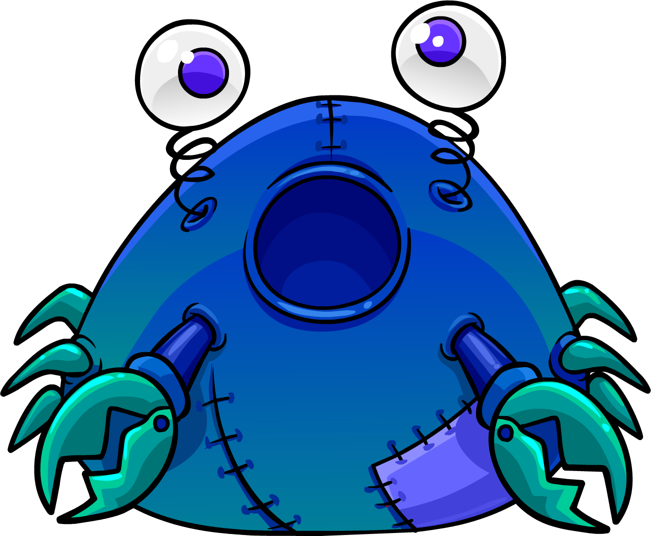 Blue Crab - Club Penguin Crab Costume (1302x1073)