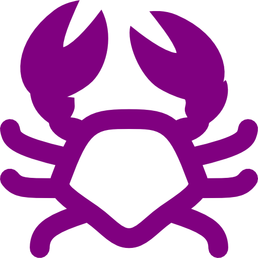 Purple Clipart Crab - Crab Icon (512x512)